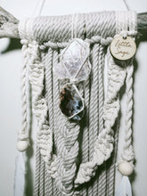 Load image into Gallery viewer, Lepidolite and Agate Geode Mini Macrame