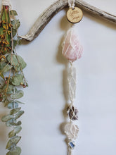 Load image into Gallery viewer, Rose Quartz - Selenite - Labradorite - Clear Quartz and Kyanite Wall Strand.
