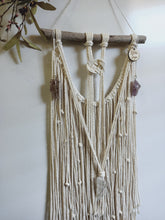 Load image into Gallery viewer, Lepidolite - Amethyst and Clear Quartz Wall Hanging