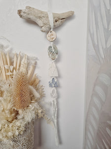Golden Beryl - White Calcite - Blue Calcite - Clear Quartz - Selenite