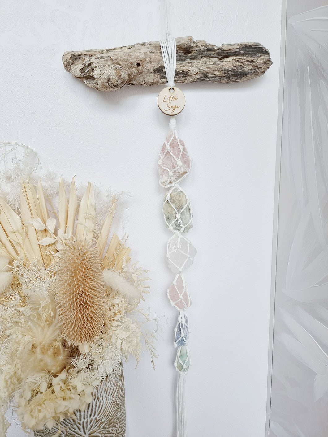 Peach Calcite - Golden Beryl - Clear Quartz - Rose Quartz - Sodalite - Amazonite