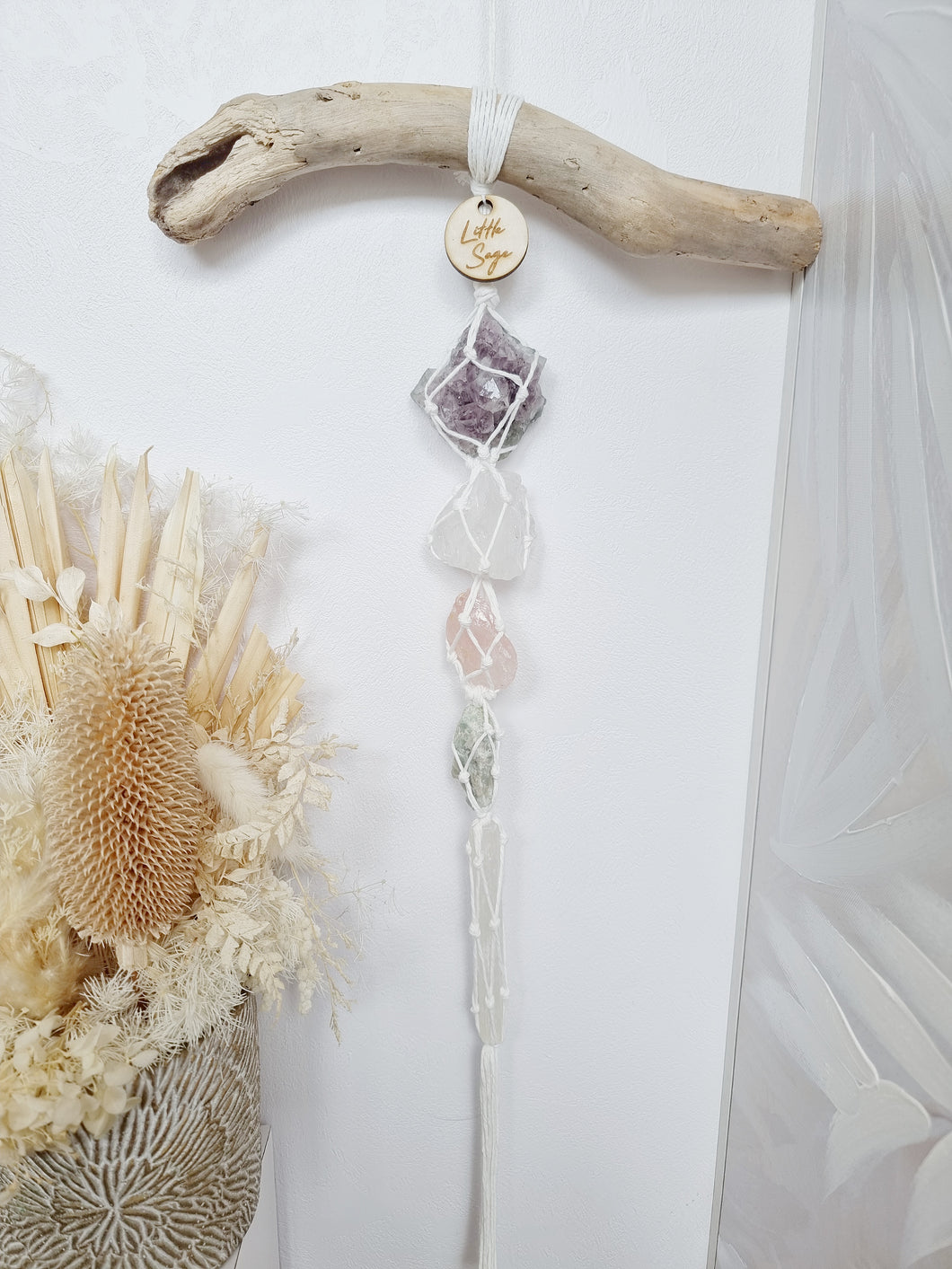Amethyst - Clear Quartz - Rose Quartz - Golden Beryl - Selenite