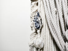 Load image into Gallery viewer, Clear Quartz - Lepidolite - Agate Geode Macrame Wall Hanging
