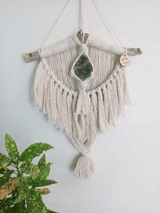 Amethyst Mini Macrame Wall Hanging