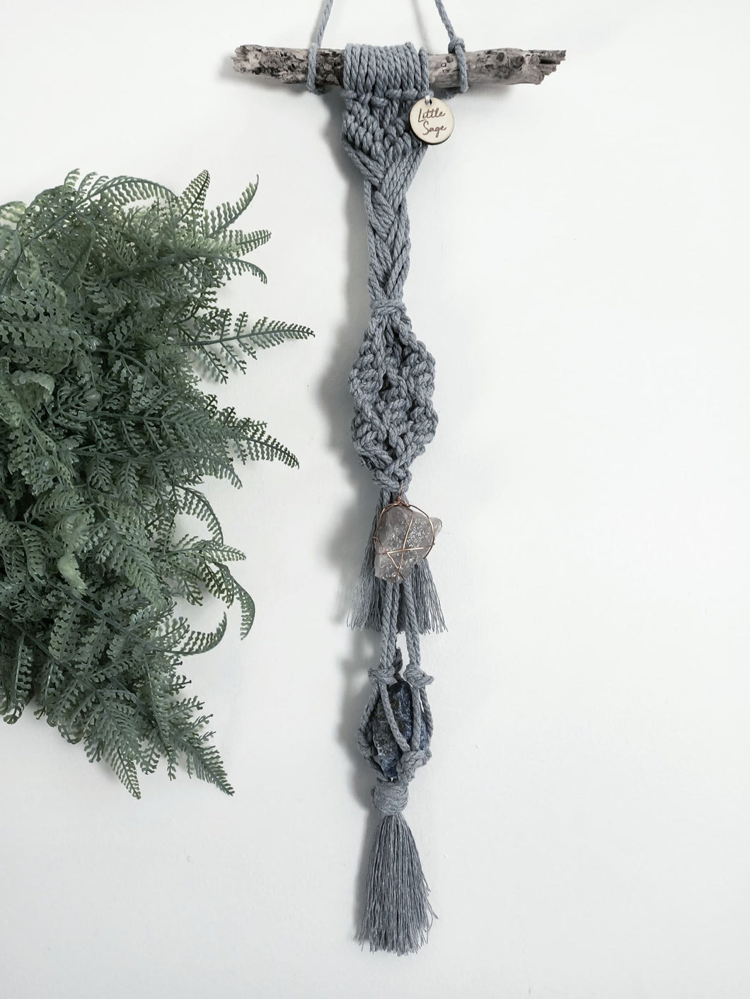 Smokey Quartz - Sodalite Mini Macrame