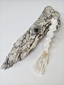 Citrine Macrame Keychain