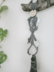Sodalite - Clear Quartz and Black Tourmaline Wall Strand