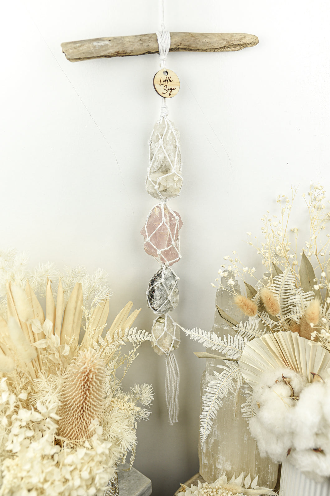 Clear Quartz - Rose Quartz - Moonstone - Green Tourmaline