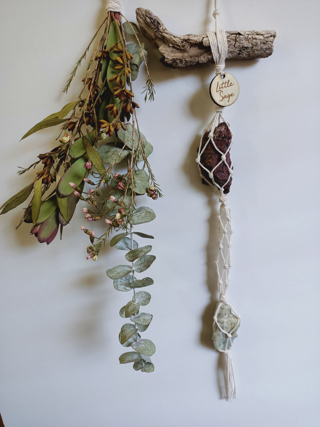 Moonstone - Mookaite and Selenite Wall Strand