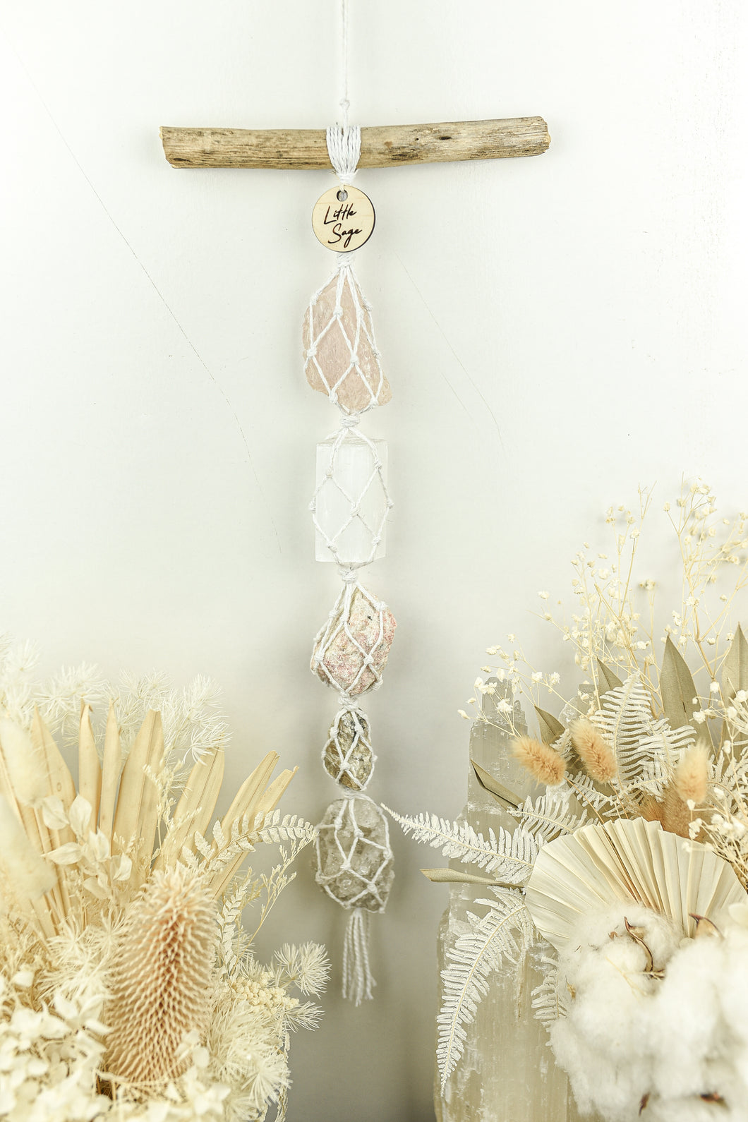Rose Quartz - Selenite - Sunstone - Cream Moonstone - Clear Quartz Cluster