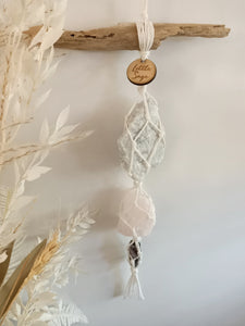 Black Tourmaline with Quartz - Rose Quartz - Amethyst