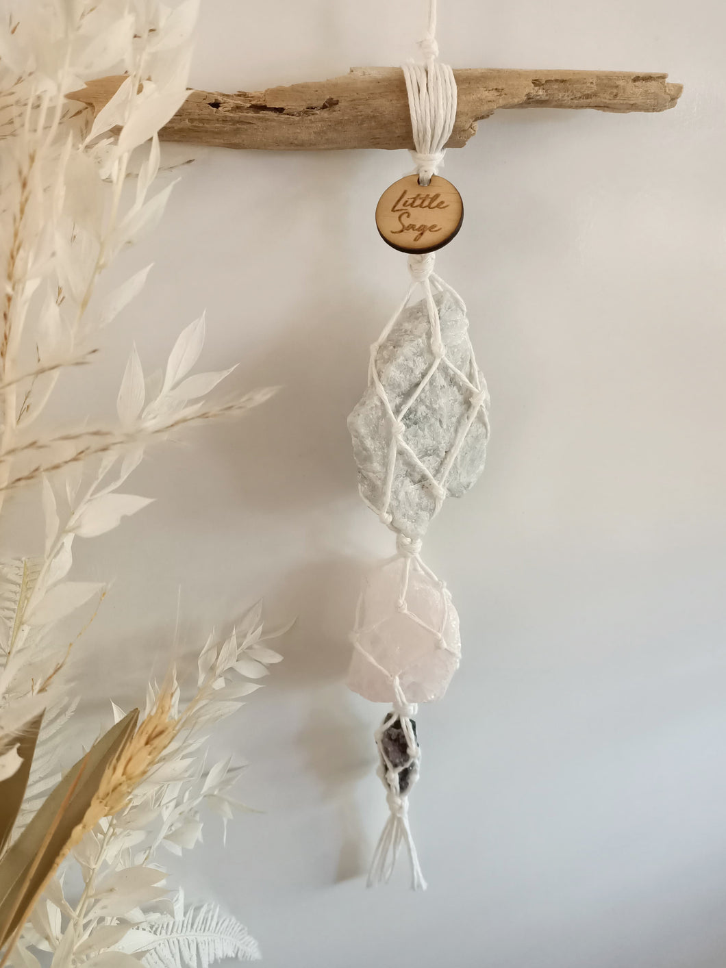 Black Tourmaline with Quartz - Rose Quartz - Amethyst