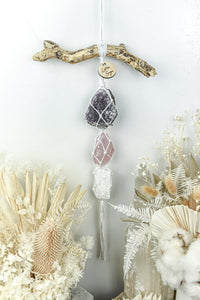 Amethyst Cluster - Rose Quartz - Selenite