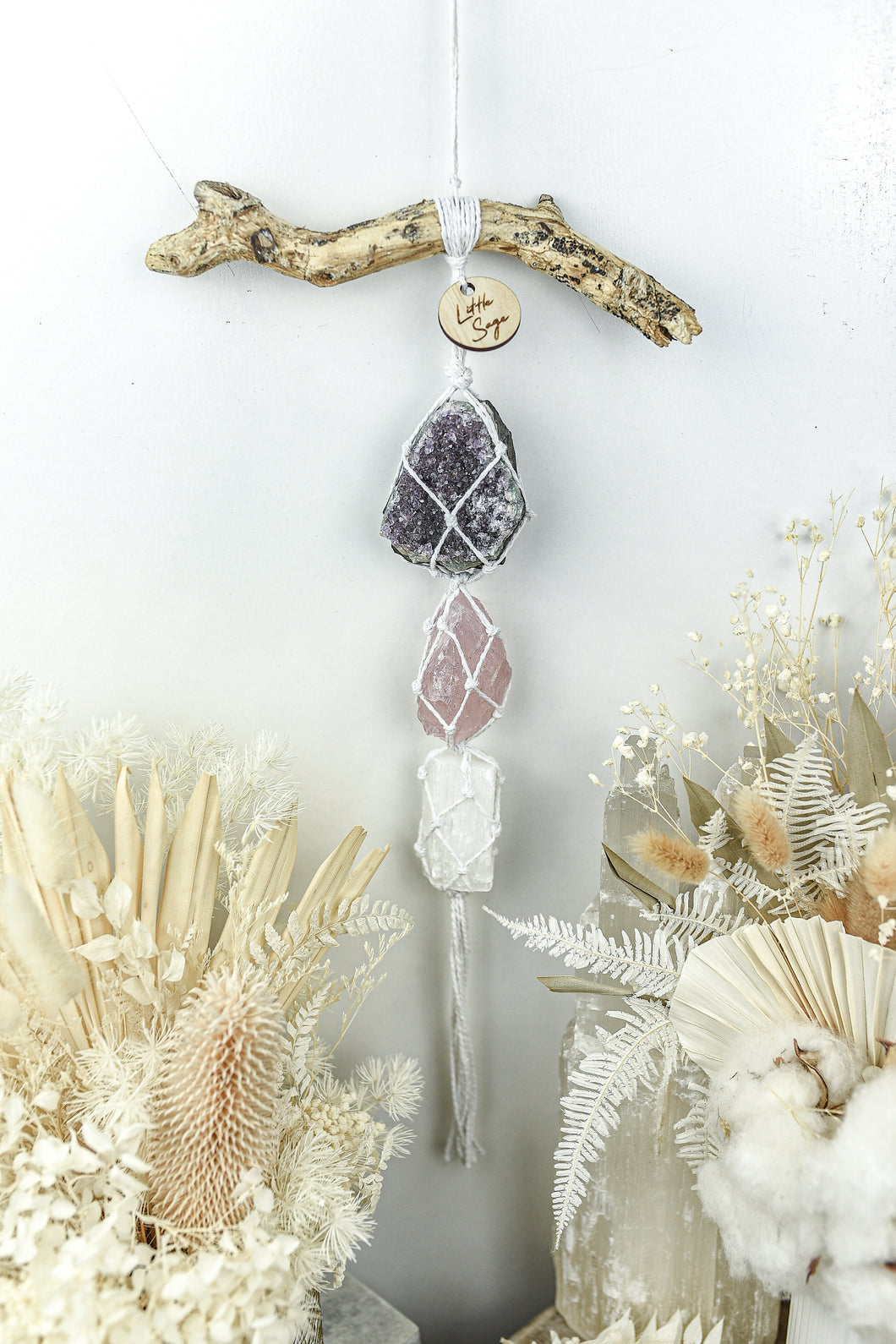 Amethyst Cluster - Rose Quartz - Selenite