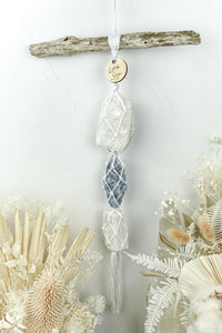 Clear Quartz Cluster - Blue Calcite - Selenite