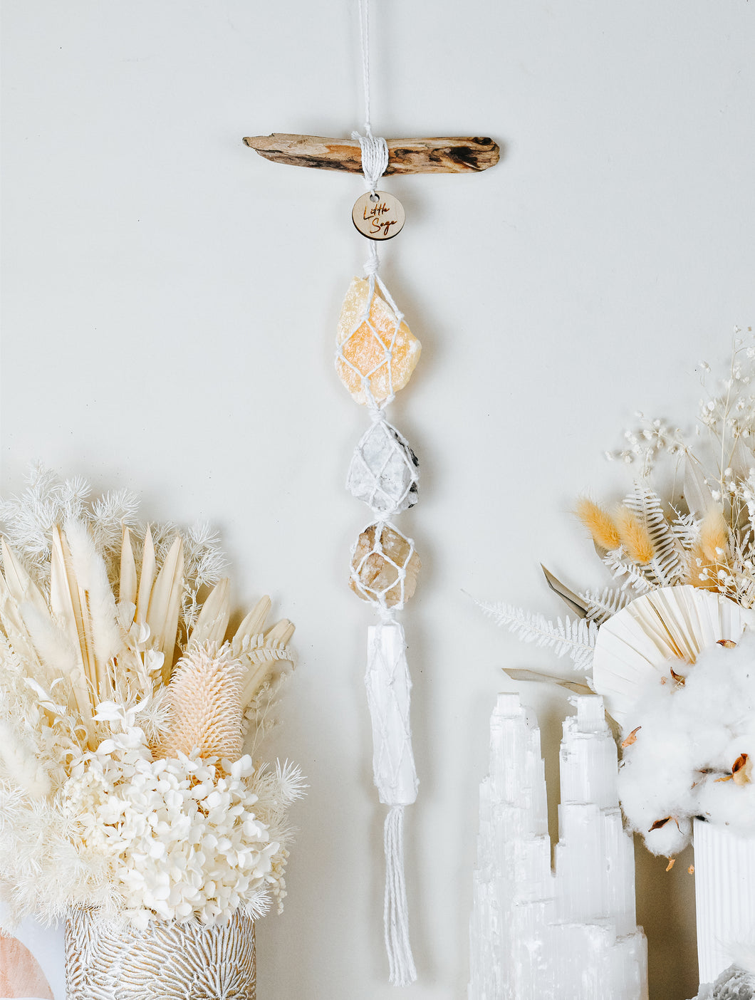 Calcite - Moonstone - Golden Beryl - Selenite