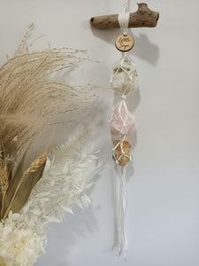 Green Tourmaline, Rose Quartz, Citrine Cluster.