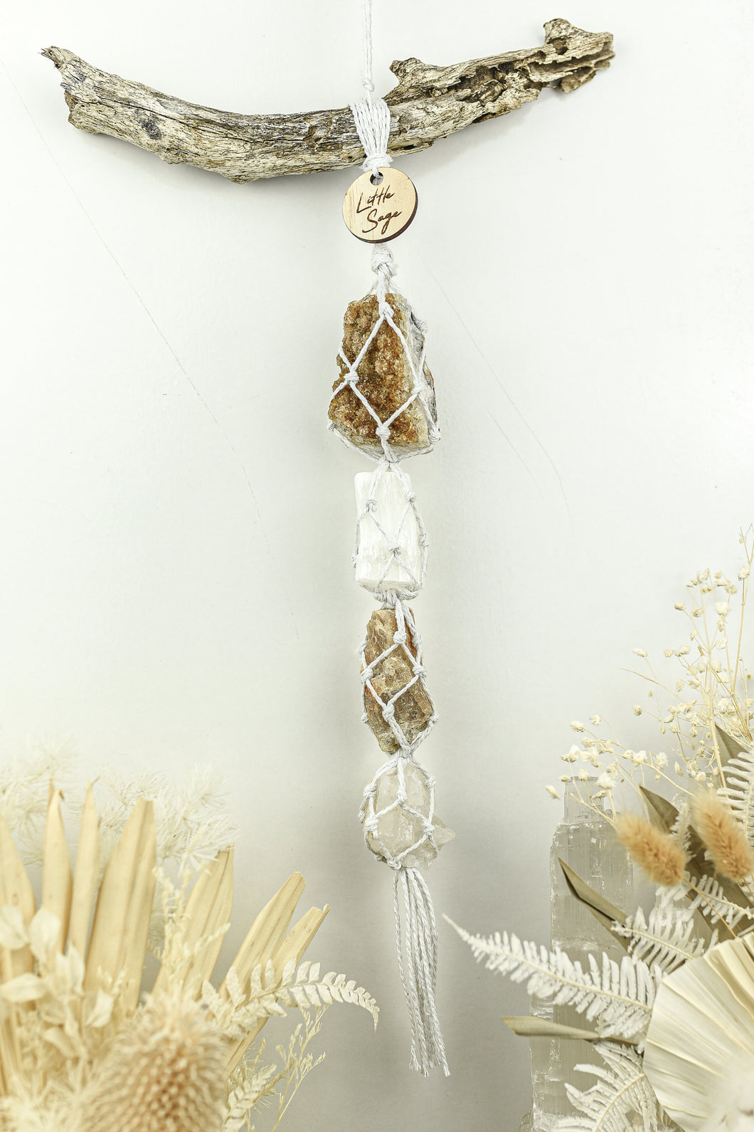 Citrine  - Selenite - Cream Moonstone - Clear Quartz