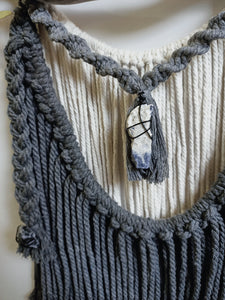 Sodalite - Amethyst and Lepidolite Wall Hanging