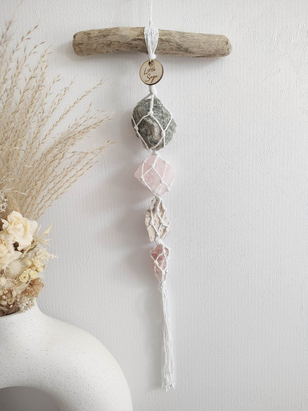 Spinel Matrix - Rose Quartz - Cream Moonstone - Peach Calcite