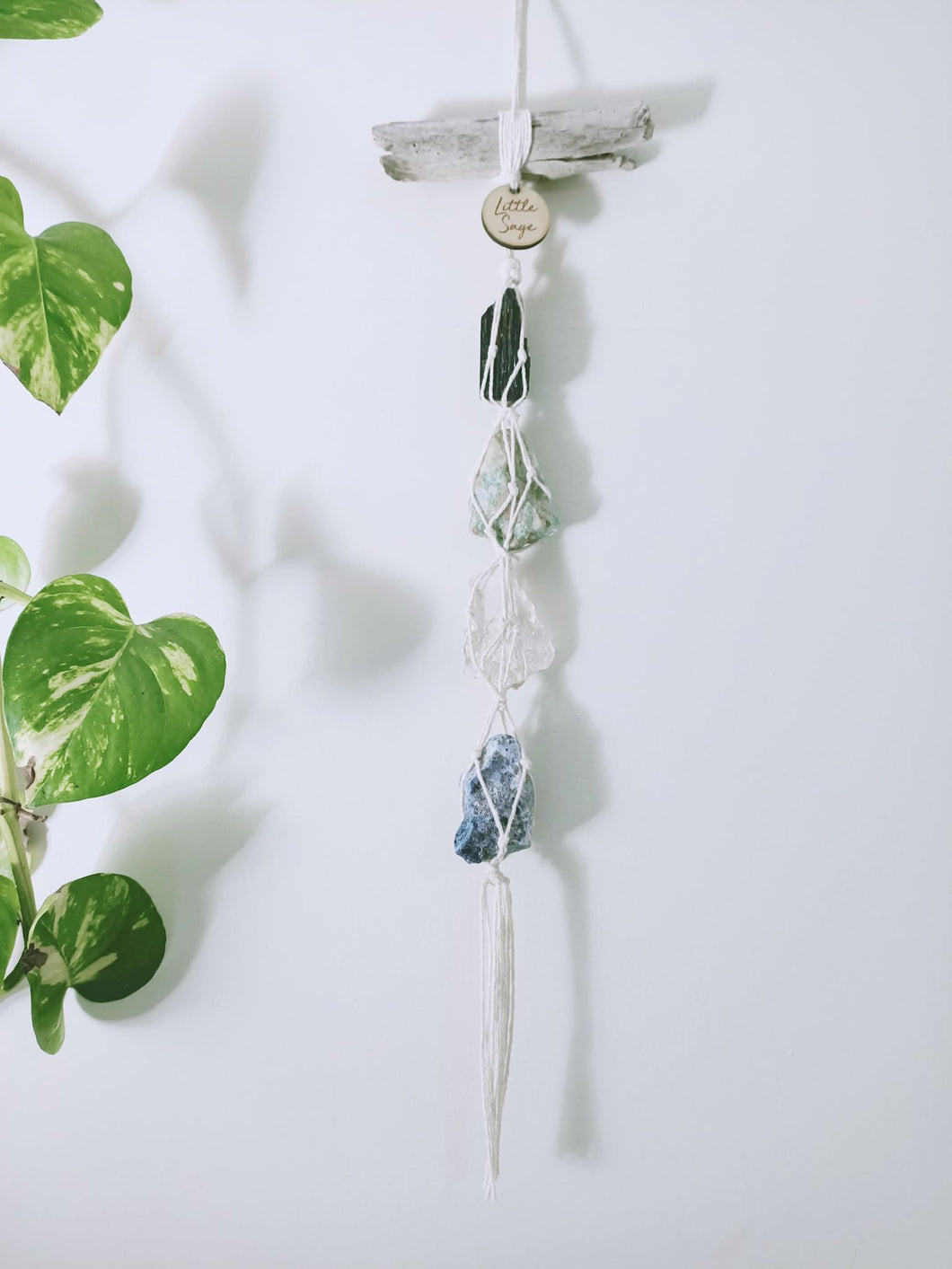 Clear Quartz - Sodalite - Black Tourmaline and Golden Beryl