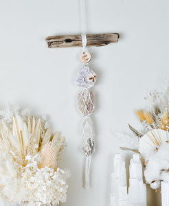 Pink Amethyst - Tanzurine - White Calcite - Kyanite
