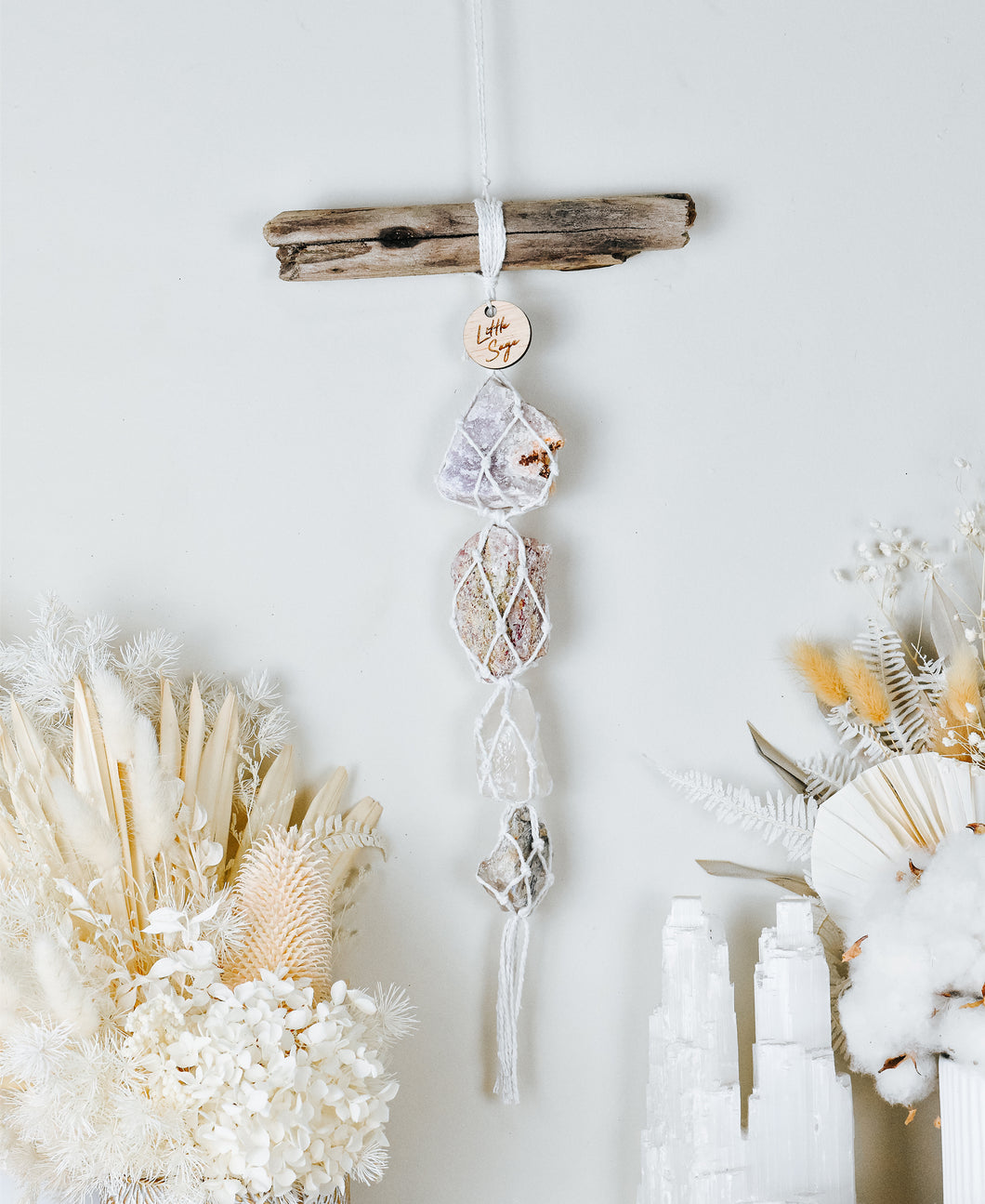 Pink Amethyst - Tanzurine - White Calcite - Kyanite