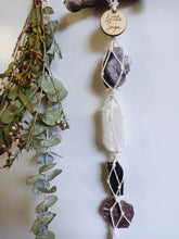Load image into Gallery viewer, Black Tourmaline - Selenite - Amethyst and Mica Blade
