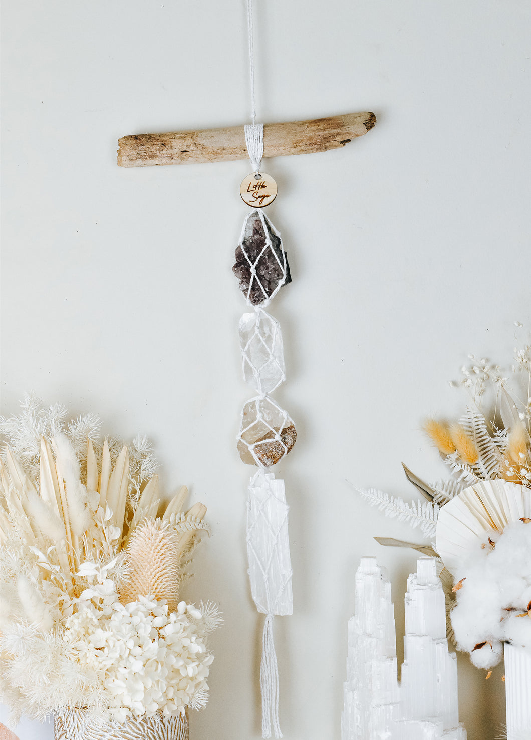 Amethyst - Clear Quartz - Lepidolite - Selenite