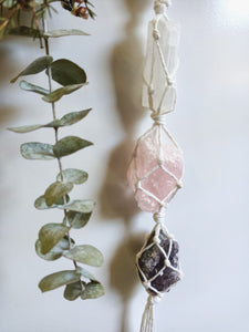 Amethyst - Rose Quartz - Selenite and Iolite
