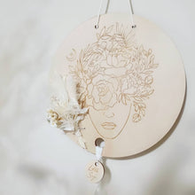 Load image into Gallery viewer, Amethyst - Moonstone - Tanzurine Quartz Line Art Botanical
