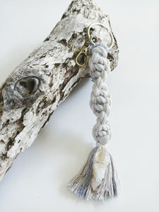 Citrine Macrame Keychain