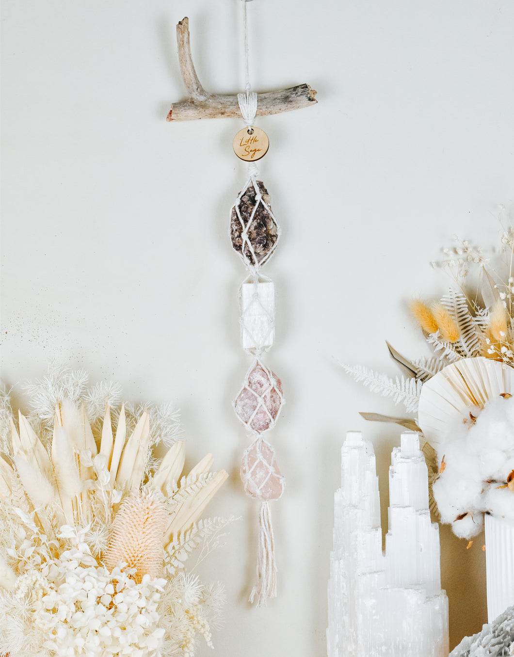 Lepidolite - Selenite - Tanzurine - Rose Quartz