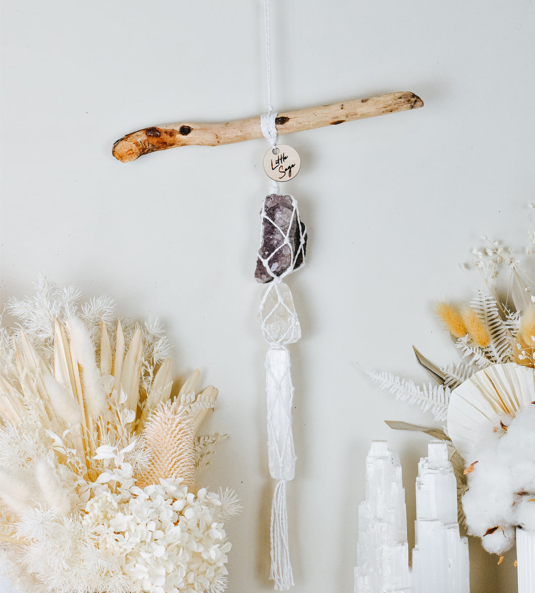 Amethyst - Calcite - Selenite
