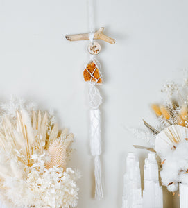 Citrine - Calcite - Selenite