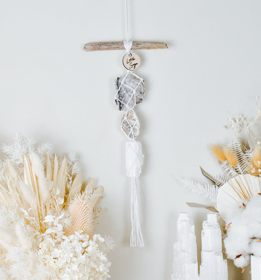 Amethyst - Cream Moonstone - Selenite