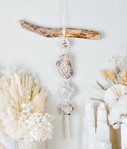 Amethyst - Green Tourmaline - Cream Moonstone