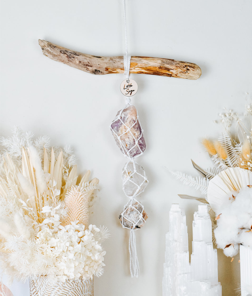 Amethyst - Green Tourmaline - Cream Moonstone