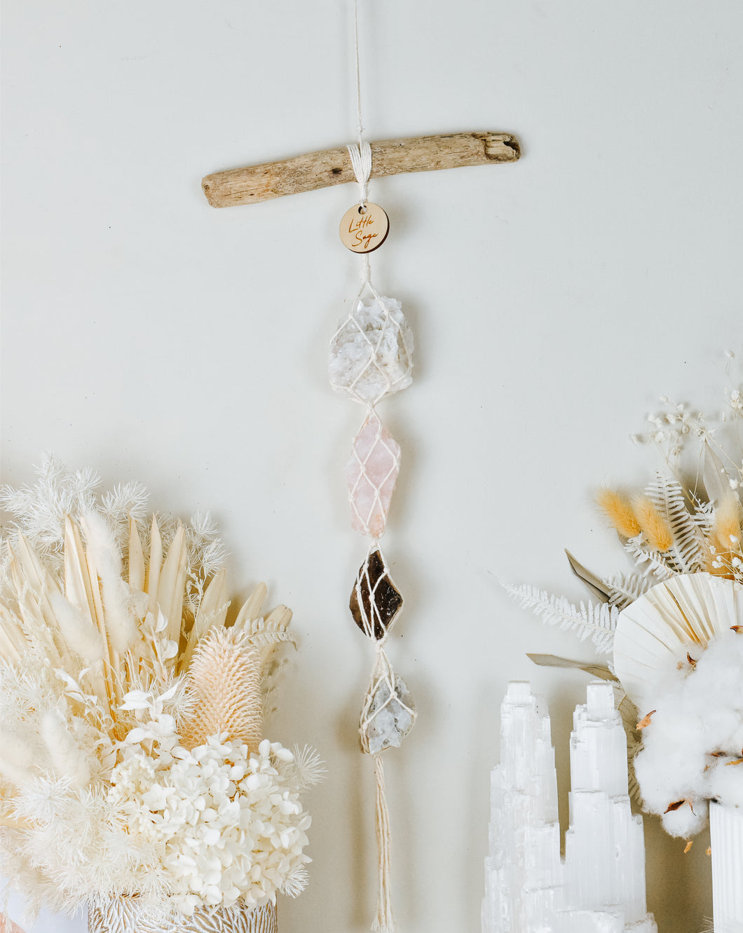 Clear Quartz - Rose Quartz - Smoky Quartz - Pink Tourmaline