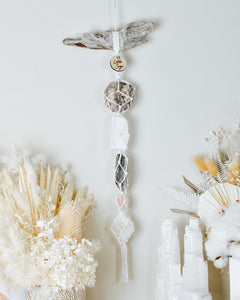 Lepidolite - Selenite - Amethyst - Rose Quartz - White Calcite