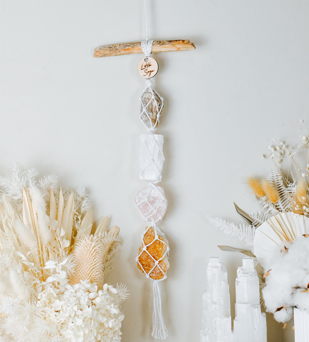 Cream Moonstone -Selenite - Rose Quartz - Citrine