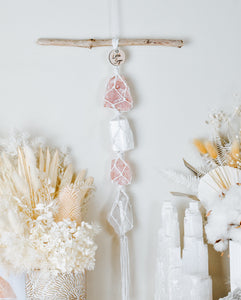 Pink Amethyst - Selenite - Rose Quartz - Clear Quartz