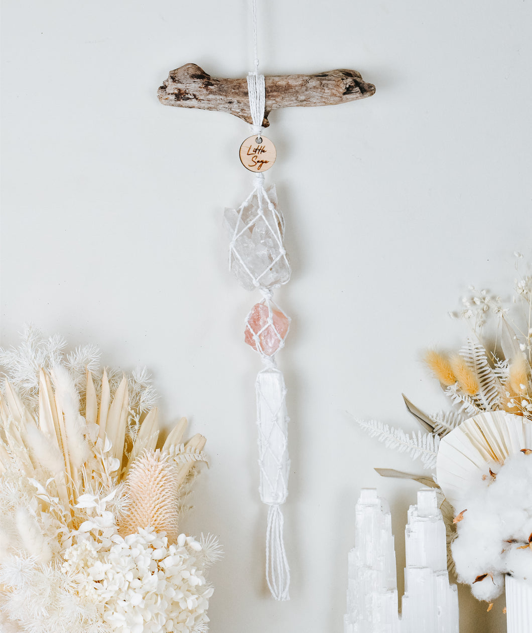 Clear Quartz - Rose Quartz - Selenite