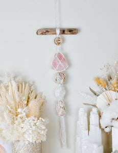 Rose Quartz - Cream Moonstone - Clear Quartz - Green Tourmaline