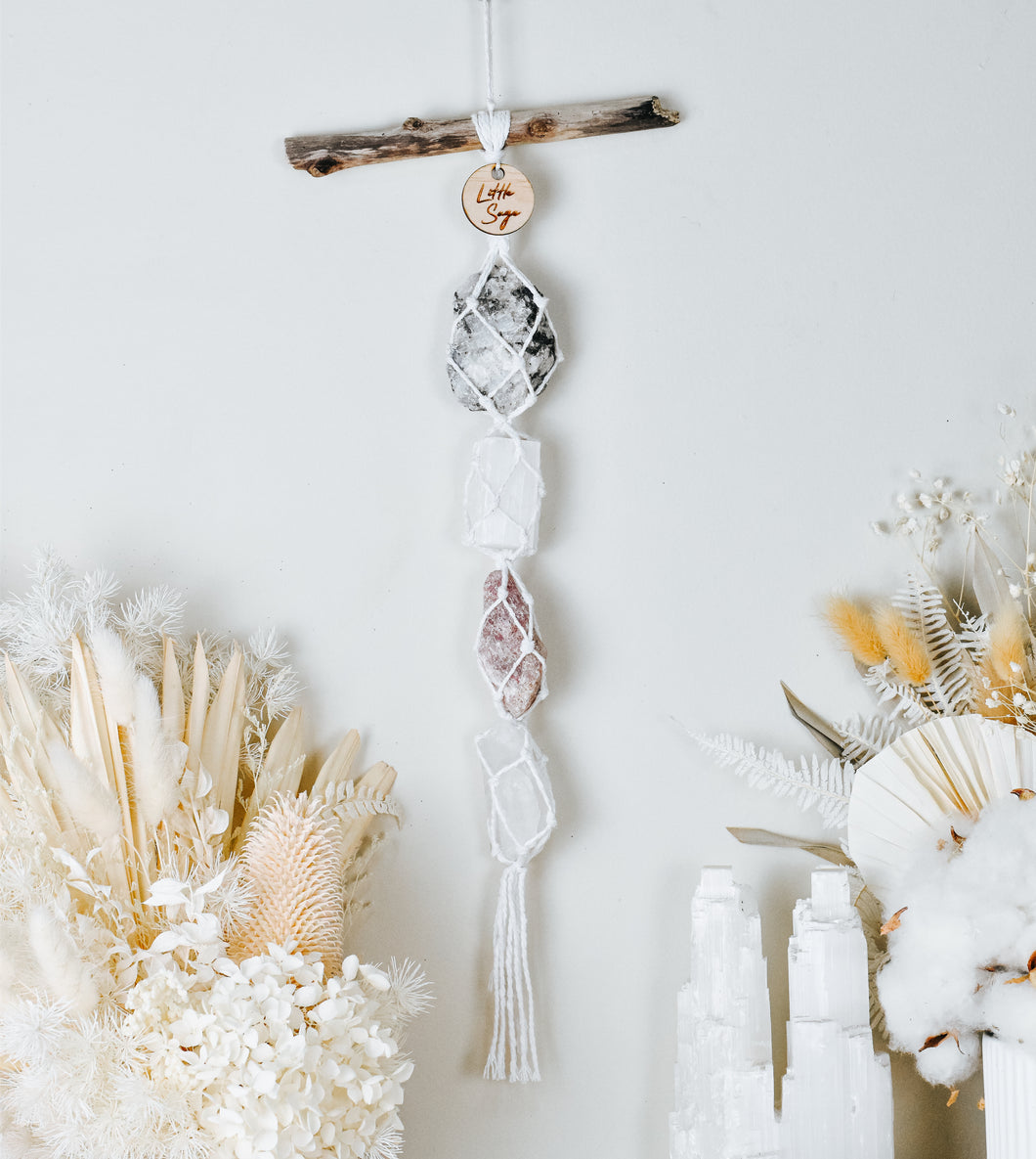 Moonstone - Selenite - Tanzurine - Clear Quartz