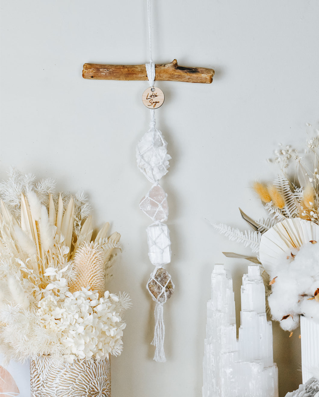 Clear Quartz - Rose Quartz - Selenite - Moonstone