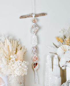 Cream Moonstone - Selenite - Tanzurine - Rose Quartz - Citrine