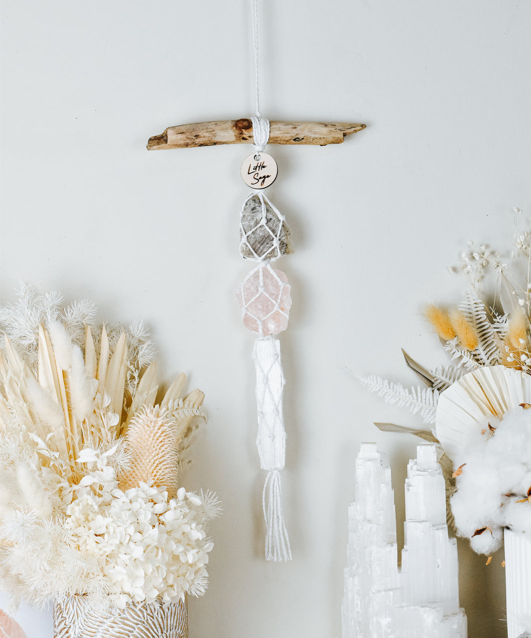Pink Amethyst - Rose Quartz - Selenite