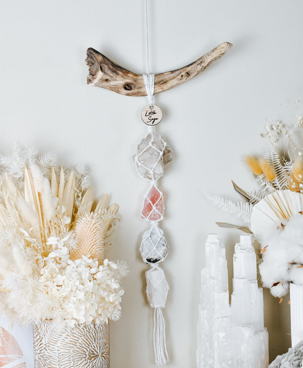 Clear Quartz - Rose Quartz - Moonstone - Selenite