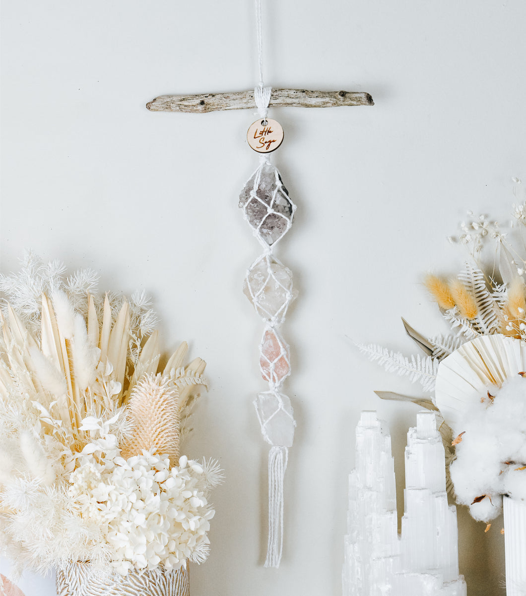 Amethyst - White Calcite - Rose Quartz - Clear Quartz